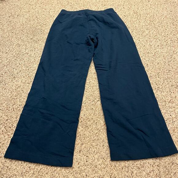 American Giant Women's Luxe Sweatpants Sz L Wide Leg Blue Casual Gym Lounge - Picture 5 of 5